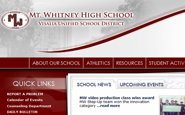 Mt. Whitney HS Website  from Chrome web store to be run with OffiDocs Chromium online