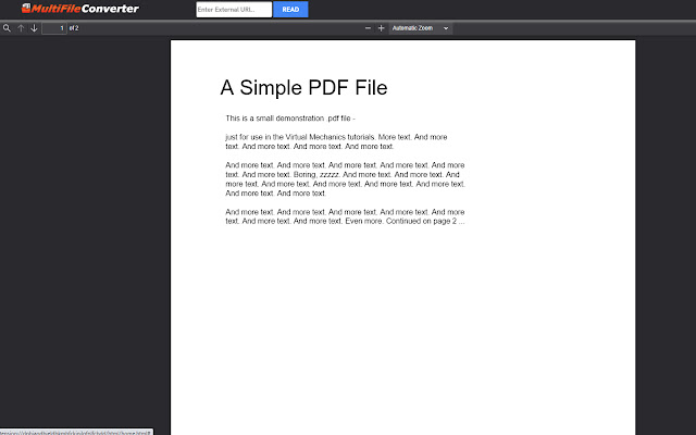 MultiFile Converter  from Chrome web store to be run with OffiDocs Chromium online