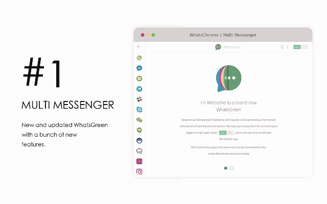Multi Messenger for WhatsApp  from Chrome web store to be run with OffiDocs Chromium online
