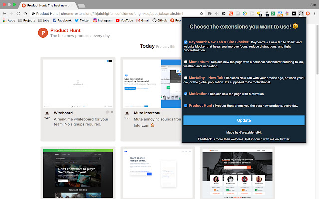 MultiNewTab  from Chrome web store to be run with OffiDocs Chromium online