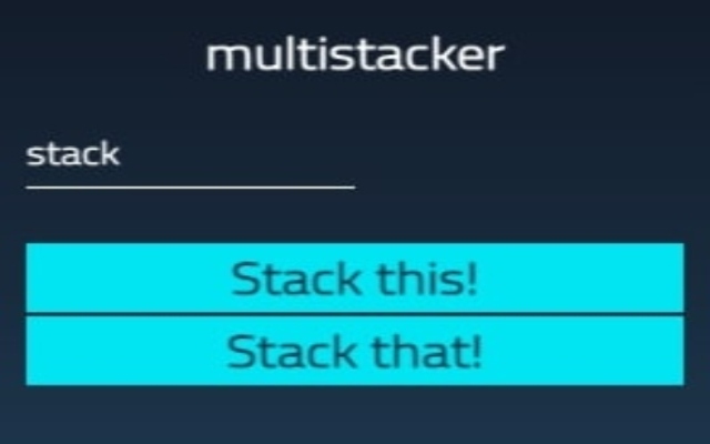 Multistacker  from Chrome web store to be run with OffiDocs Chromium online