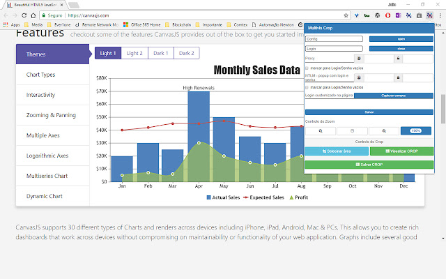 MultiVis Crop  from Chrome web store to be run with OffiDocs Chromium online