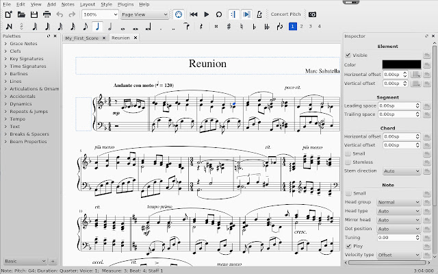 MuseScore on rollApp  from Chrome web store to be run with OffiDocs Chromium online