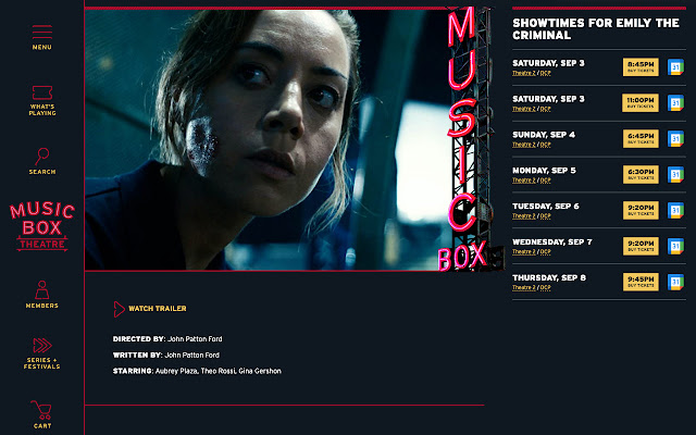 Music Box Filmtinerary  from Chrome web store to be run with OffiDocs Chromium online