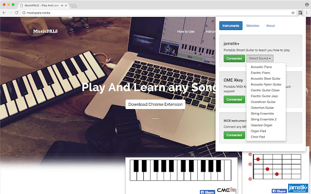 MusicPALS Play And Learn Songs  from Chrome web store to be run with OffiDocs Chromium online