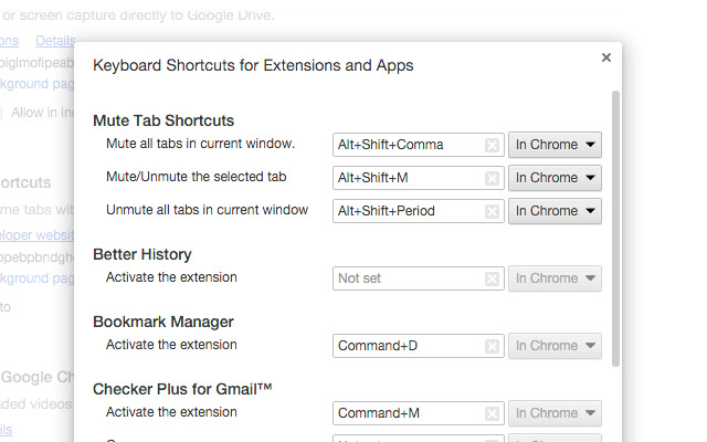 Mute Tab Shortcuts  from Chrome web store to be run with OffiDocs Chromium online