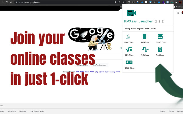 MyClass Launcher  from Chrome web store to be run with OffiDocs Chromium online