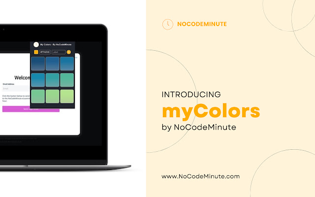 myColors Custom Color Palette by NoCodeMinute  from Chrome web store to be run with OffiDocs Chromium online