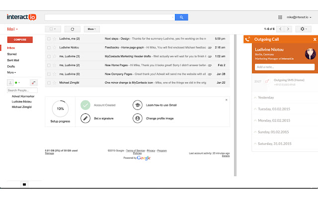 MyContacts for Gmail  from Chrome web store to be run with OffiDocs Chromium online