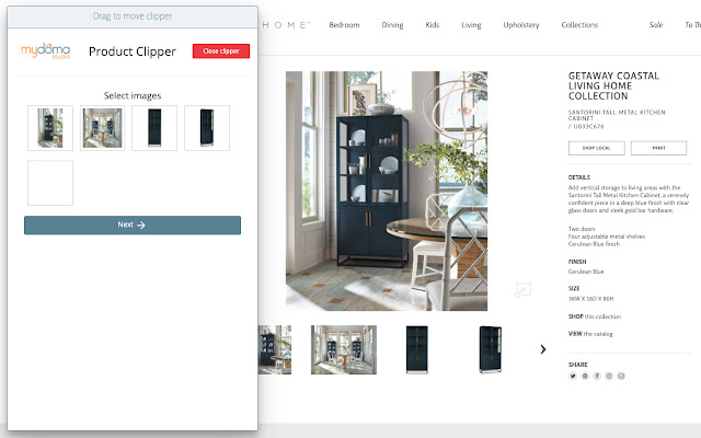 Mydoma Studio Web Clipper  from Chrome web store to be run with OffiDocs Chromium online