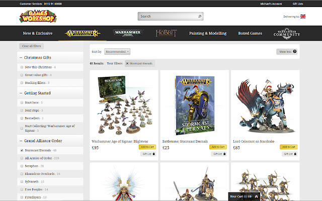 My Games Workshop Webstore  from Chrome web store to be run with OffiDocs Chromium online