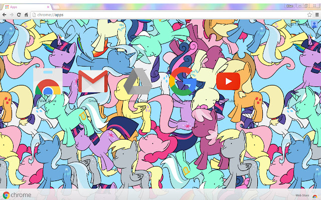 My little pony  from Chrome web store to be run with OffiDocs Chromium online