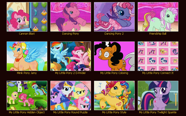 My Little Pony Games de la boutique en ligne Chrome sera exécuté avec OffiDocs Chromium en ligne