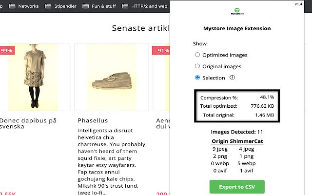 Mystore Image Extension  from Chrome web store to be run with OffiDocs Chromium online