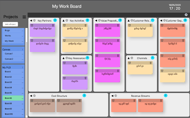 My work Board  from Chrome web store to be run with OffiDocs Chromium online