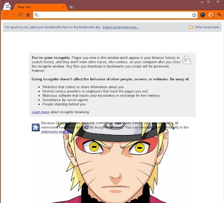 Naruto Google Chrome Theme  from Chrome web store to be run with OffiDocs Chromium online