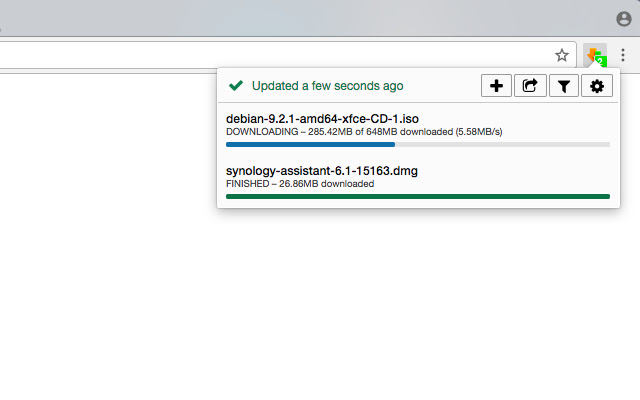 NAS Download Manager (for Synology)  from Chrome web store to be run with OffiDocs Chromium online