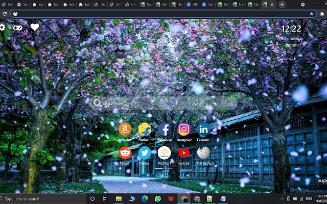Nature Scenery Wallpaper New Tab Theme  from Chrome web store to be run with OffiDocs Chromium online