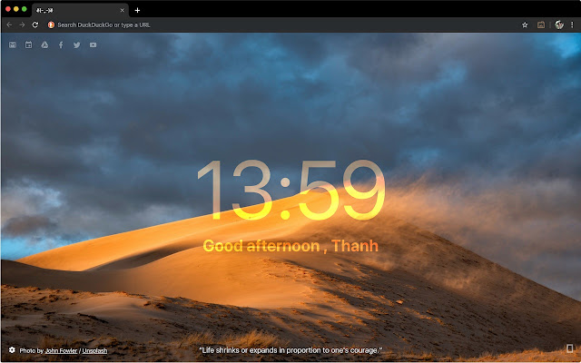 Nau Tab  from Chrome web store to be run with OffiDocs Chromium online