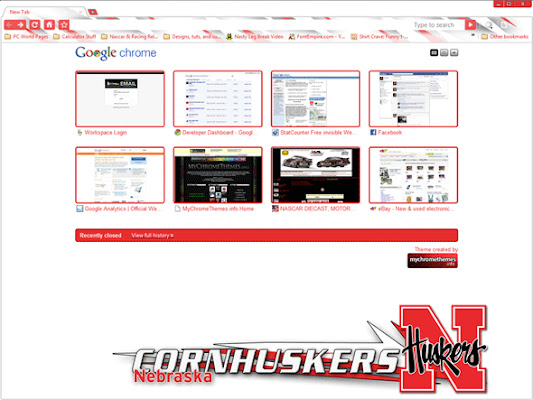 Nebraska Cornhuskers Large  from Chrome web store to be run with OffiDocs Chromium online