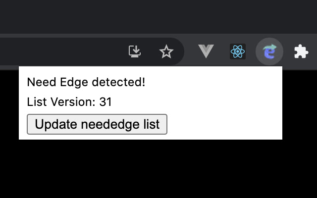 Need Edge checker  from Chrome web store to be run with OffiDocs Chromium online