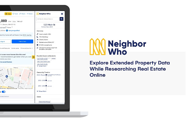 NeighborWho Ownership, Deed, and Lien Data  from Chrome web store to be run with OffiDocs Chromium online