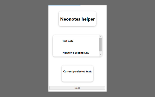 Neonotes helper  from Chrome web store to be run with OffiDocs Chromium online