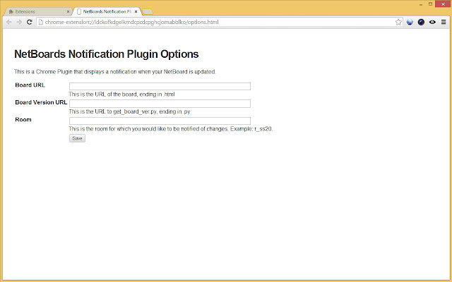 NetBoards Notification Plugin  from Chrome web store to be run with OffiDocs Chromium online