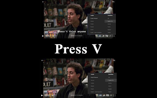 Netflix Subtitle Toggle  from Chrome web store to be run with OffiDocs Chromium online