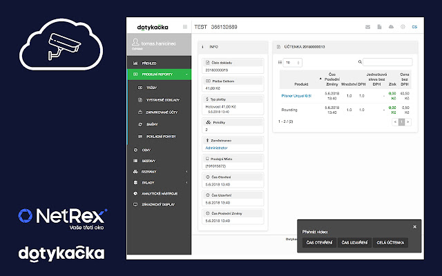 NetRex POS add on  from Chrome web store to be run with OffiDocs Chromium online