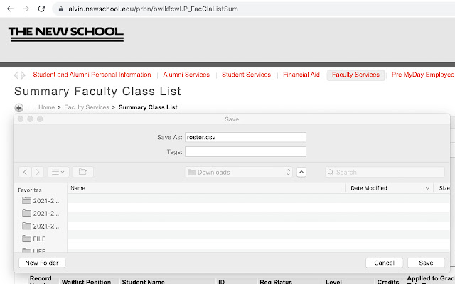 New School CSV Roster Generator  from Chrome web store to be run with OffiDocs Chromium online