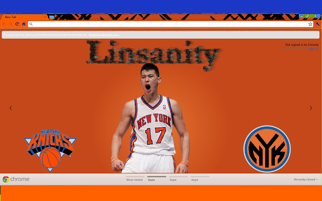 New York Knicks Linsanity  from Chrome web store to be run with OffiDocs Chromium online