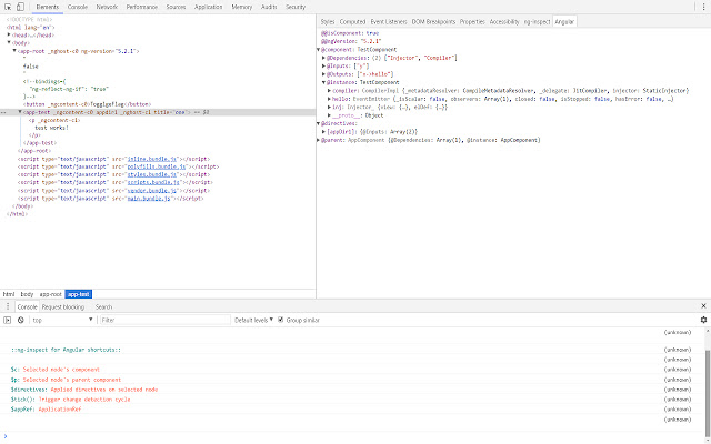 ng inspect for Angular(1.x/4+/Ivy) dal web store di Chrome per essere eseguito con OffiDocs Chromium online