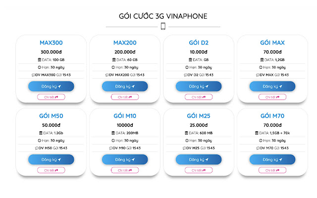 Đăng ký 3G Vina 3GVinaPhone.vn  from Chrome web store to be run with OffiDocs Chromium online