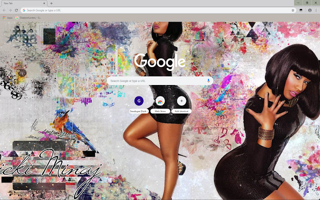 Nicki Minaj Theme  from Chrome web store to be run with OffiDocs Chromium online