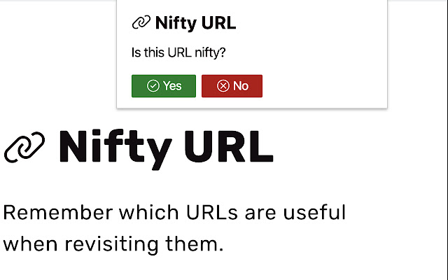 Nifty URL  from Chrome web store to be run with OffiDocs Chromium online