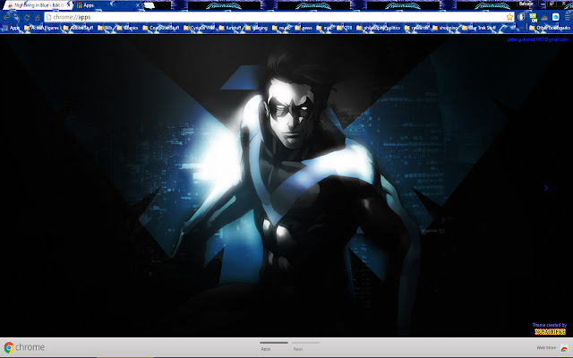 Nightwing in Blue  from Chrome web store to be run with OffiDocs Chromium online