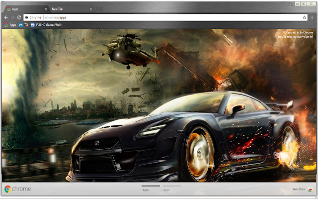 Nisaan GTR Race speed rivals  from Chrome web store to be run with OffiDocs Chromium online