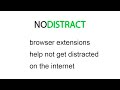 Nodistract  from Chrome web store to be run with OffiDocs Chromium online