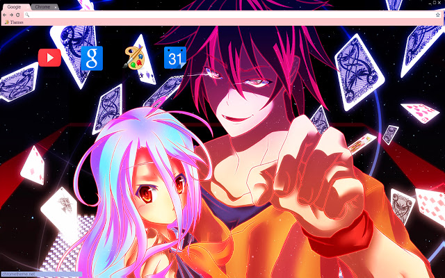 No game no life card theme 1280x720  from Chrome web store to be run with OffiDocs Chromium online