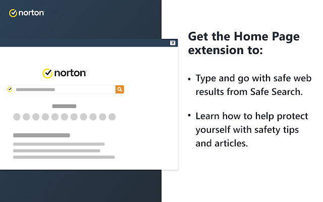 Norton Safe Search Enhanced  from Chrome web store to be run with OffiDocs Chromium online