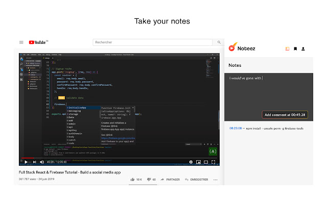 Noteez  from Chrome web store to be run with OffiDocs Chromium online