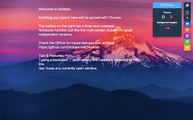Notetab capture your thoughts  from Chrome web store to be run with OffiDocs Chromium online