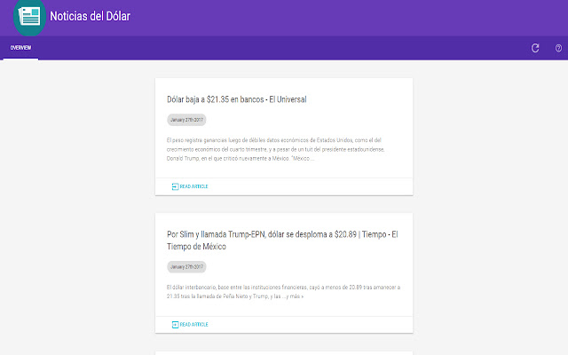 Noticias del Dólar  from Chrome web store to be run with OffiDocs Chromium online