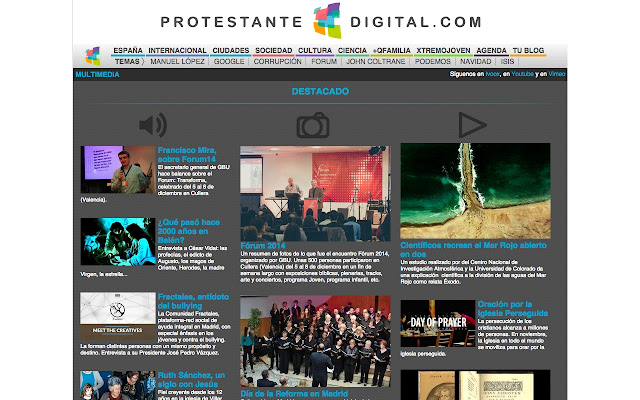 Noticias de Protestante Digital  from Chrome web store to be run with OffiDocs Chromium online