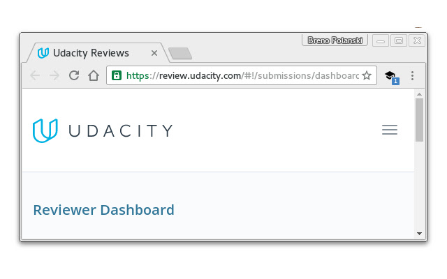 Notifier for Udacity Reviewer  from Chrome web store to be run with OffiDocs Chromium online