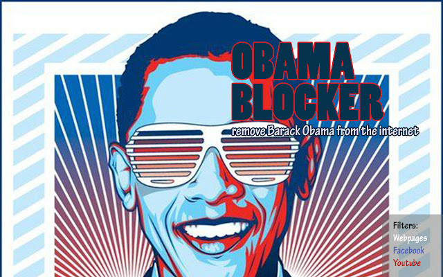 Obama Blocker  from Chrome web store to be run with OffiDocs Chromium online