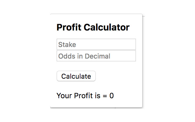 Odds and Stake  from Chrome web store to be run with OffiDocs Chromium online