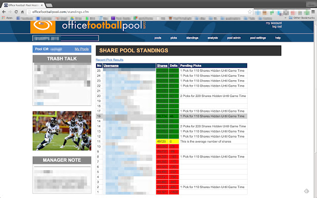 Office Football Pool Enhancer  from Chrome web store to be run with OffiDocs Chromium online