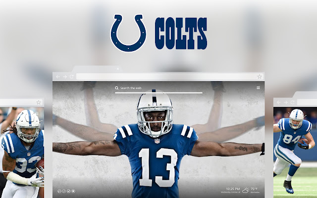 OFFICIAL NFL Indianapolis Colts HD Tab Theme  from Chrome web store to be run with OffiDocs Chromium online